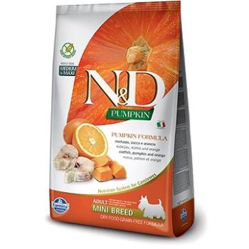 N&D grain free pumpkin dog adult mini codfish & orange 7 kg (8010276036537)