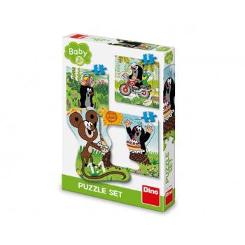 Baby puzzle DINO Krtko na lúke 3,4,5 dielikov 2+