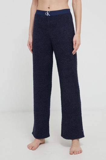 Pyžamové nohavice Calvin Klein Underwear dámske, tmavomodrá farba