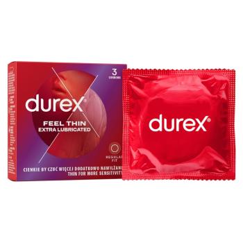 DUREX Feel thin extra lubricated 3 ks