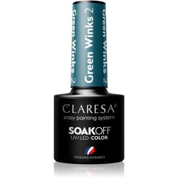 Claresa SoakOff UV/LED Color Green Winks gélový lak na nechty odtieň 2 5 g