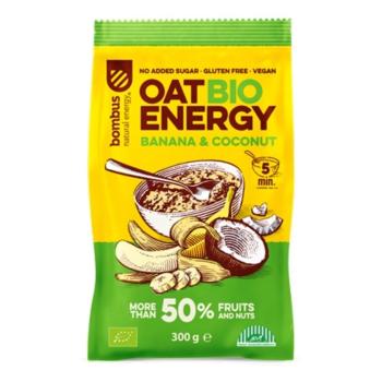 BOMBUS Oat energy banana & coconut ovsená kaša 65 g BIO