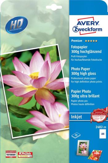 Avery-Zweckform Premium Photo Paper Inkjet 2482-20 fotografický papier A4 300 g/m² 20 listov vysoko lesklý