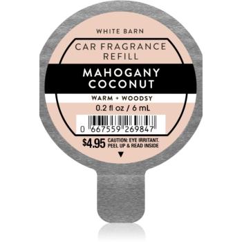 Bath & Body Works Mahogany Coconut vôňa do auta náhradná náplň 6 ml