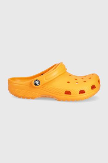 Šľapky Crocs oranžová farba