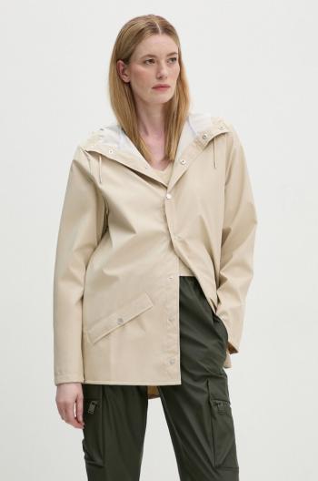 Nepremokavá bunda Rains Jacket W3 béžová farba, prechodná, 12010-26