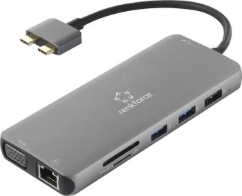 Renkforce RF-4533848 USB-C ™ notebook dokovacia stanica Vhodné pre značky: Apple MacBook vr. funkcia nabíjania