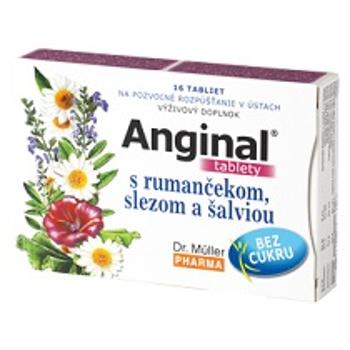 Dr. Müller Pharma Anginal s rumančekom slezom a šalviou 16 tabliet