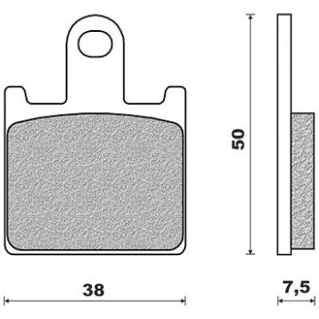 NEWFREN brzdové doštičky (zmes ROAD TOURING SINTERED) (2 ks) M502-761