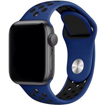Eternico Sporty na Apple Watch 38 mm/40 mm/41 mm  Solid Black and Blue (AET-AWSP-BlBl-38)