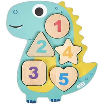 Little Tikes Wooden Critters Drevené puzzle s číslami – Dinosaurus (0050743652257)