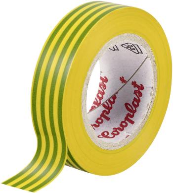 Coroplast 302 302-10-GN/YE izolačná páska  zelená, žltá (d x š) 10 m x 15 mm 1 ks