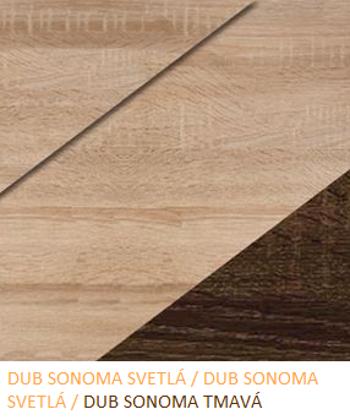 WIP Komoda NOTTI  | 03 Farba: Dub sonoma svetlá / dub sonoma svetlá / dub sonoma tmavá