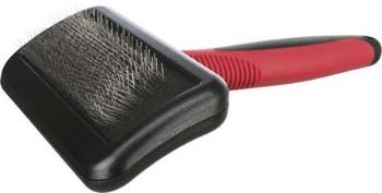 Trixie Soft brush, plastic/metal bristles, 12 × 16 cm