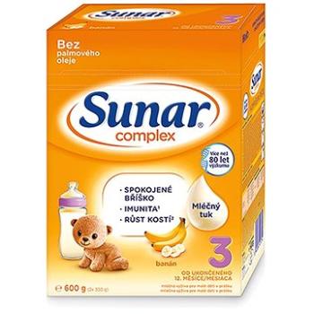 Sunar Complex 3 batoľacie mlieko banán 600 g (8592084415754)