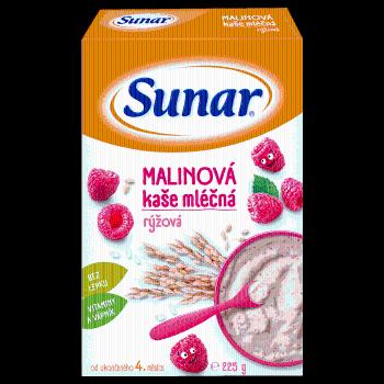 Sunar Malinová kaša mliečna rýžová (od ukonč. 4. mesiaca) 225 g