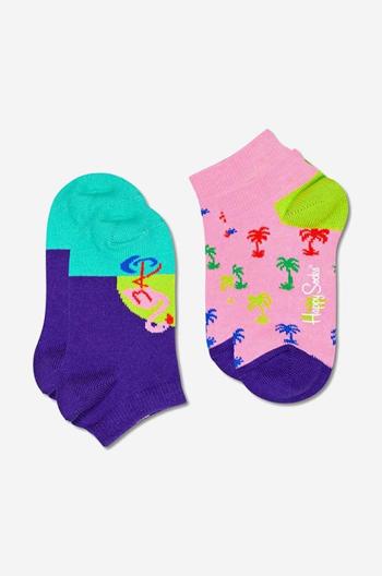 Detské ponožky Happy Socks Flamingo Low 2-pak KFLM02-3300