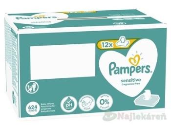 PAMPERS Baby Wipes Sensitive Box vlhčené obrúsky 12x52 ks (624 ks)