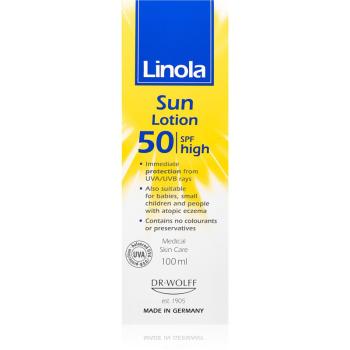 Linola Sun Lotion SPF50 krém na opaľovanie pre suchú až atopickú pokožku 100 ml