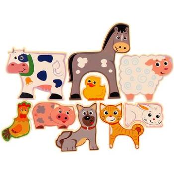 Teddies Doskové puzzle Farma (4892401019967)