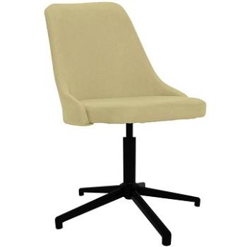 Otočná jedálenská stolička zelená textil, 330897