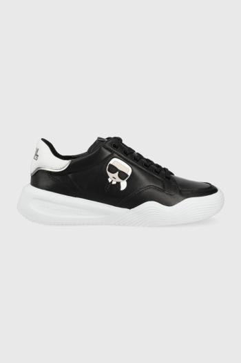 Kožená obuv Karl Lagerfeld Kapri Run čierna farba