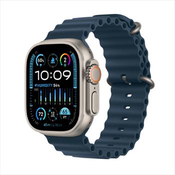 APPLE WATCH ULTRA 2 GPS + CELLULAR, 49MM TITANIUM CASE WITH BLUE OCEAN BAND, MREG3CS/A