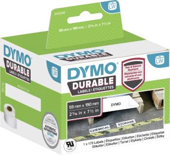 DYMO etikety v roli 190 x 59 mm polypropylénová fólia biela 170 ks permanentné 2112288 univerzálne etikety, adresná nále