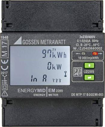 Gossen Metrawatt EM2289 ModbusRTU trojfázový elektromer  digitálne/y  Úradne schválený: áno  1 ks