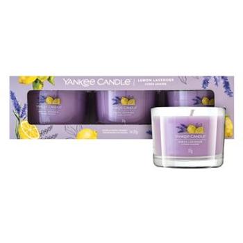 Yankee Candle Lemon Lavender votívna sviečka 3 x 37 g