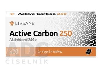 LIVSANE Active Carbon 250 tbl 1x20 ks