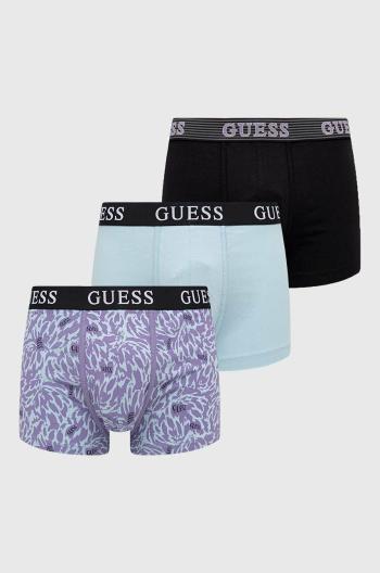 Boxerky Guess 3-pak pánske, čierna farba