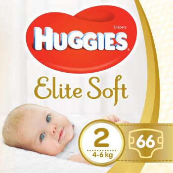 HUGGIES Elite Soft 2 4 - 6 kg 66 ks