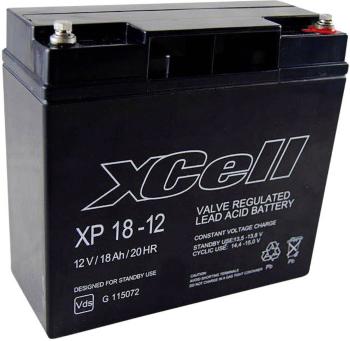 XCell XP1712 XCEXP1812 olovený akumulátor 12 V 18 Ah olovený so skleneným rúnom (š x v x h) 181 x 167 x 77 mm skrutkovan