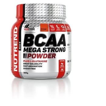 Nutrend BCAA Mega Strong Powder, 300 g, pomaranč (8594073173157)
