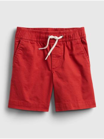 Detské kraťasy poplin pull-on shorts Červená