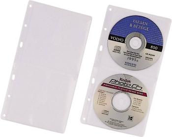 Durable 2-násobný obal na CD 2 CD / DVD / Blu-ray  priehľadná 5 ks  520319