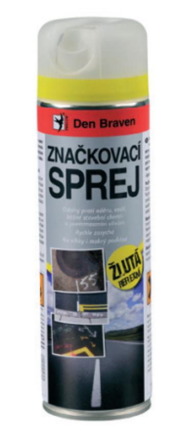 DEN BRAVEN - Značkovací sprej 500 ml oranžová