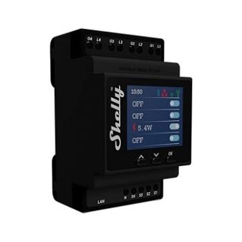Shelly Pro 4PM, 4-násobný spínací modul na DIN lištu, LAN, WiFi, a Bluetooth (SHELLY-PRO-4PM)