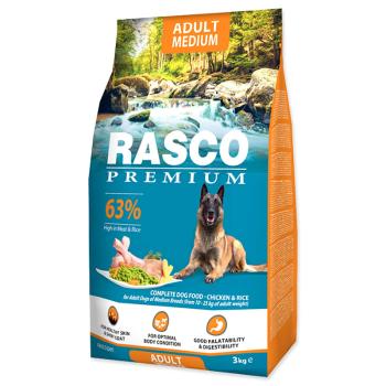 Granule RASCO Premium Adult Medium kuře s rýží 3 kg