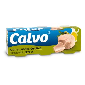 CALVO Tuniak v olivovom oleji 3 x 80 g