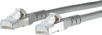 Metz Connect 1308450533-E RJ45 sieťové káble, prepojovacie káble CAT 6A S/FTP 0.50 m sivá s ochranou 1 ks
