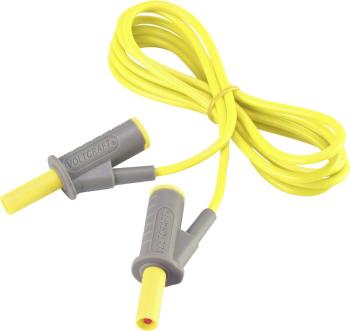VOLTCRAFT MSB-501 bezpečnostné meracie káble [lamelový zástrčka 4 mm - lamelový zástrčka 4 mm] 1.50 m žltá 1 ks