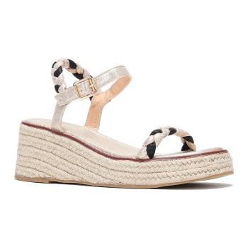 La Modeuse  46265_P103066  Espadrilky Zlatá