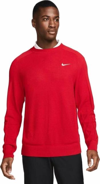 Nike Tiger Woods Knit Crew Mens Sweater Gym Red/White XL