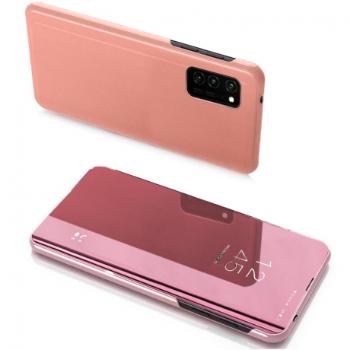 MG Clear View knižkové puzdro na Huawei P40 Lite, ružové