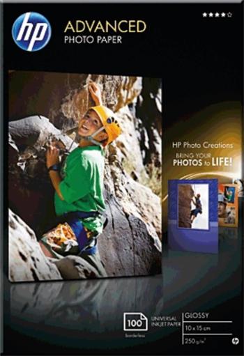 HP Advanced Photo Paper Q8692A fotografický papier 10 x 15 cm 250 g/m² 100 listov lesklý