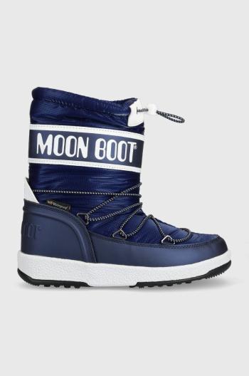 Detské snehule Moon Boot MOON BOOT JR BOY SPORT tmavomodrá farba