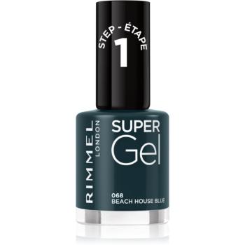 Rimmel Super Gel gélový lak na nechty bez použitia UV/LED lampy odtieň 068 Beach House Blue 12 ml