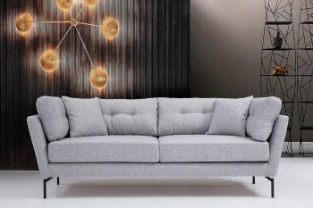 Sofahouse Dizajnová 3-miestna sedačka Basiano 214 cm sivá